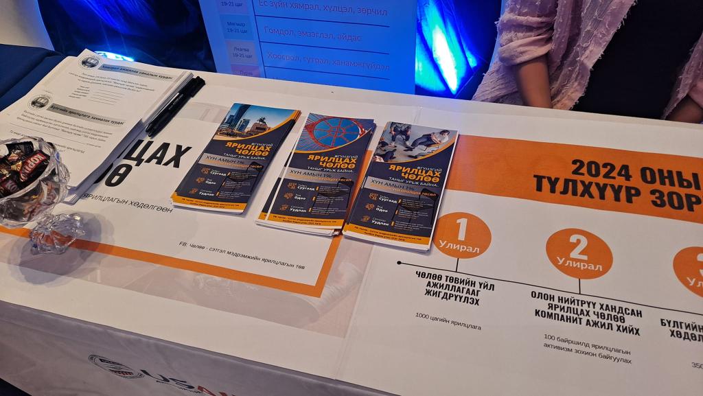 Ярилцах чөлөө төв ТББ болон бүртгэгдэв.