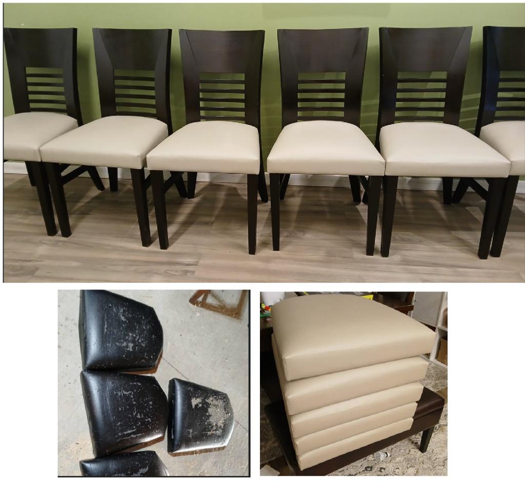 Chair bottom reupholstery and repair