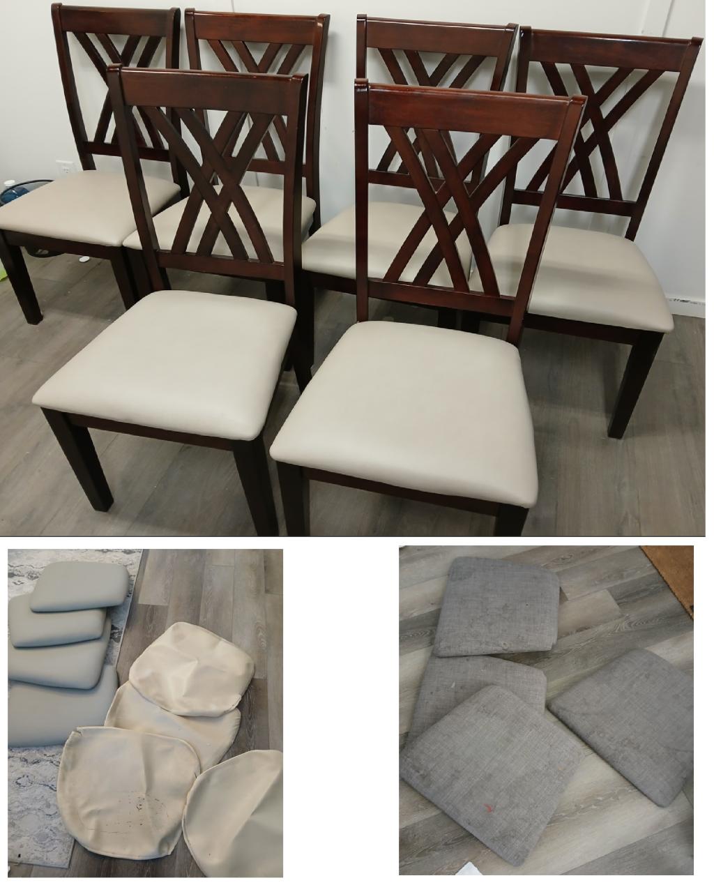 Dining chair bottom reupholstery