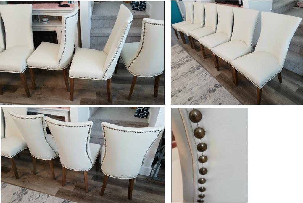 Stylish chairs upholstered