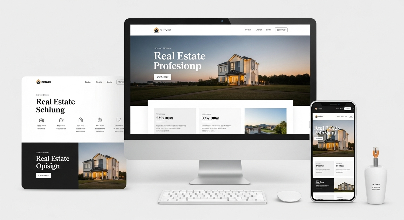 Thumbnail of Clean, Minimal Real-Estate Landing Page